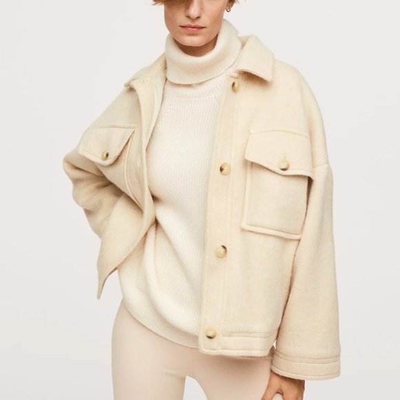 Coats | Mango Knitted Oversize Jacket 